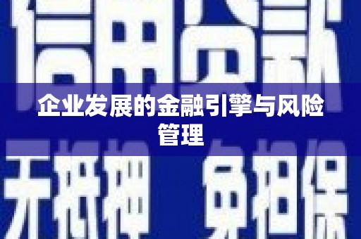 壶关企业发展的金融引擎与风险管理