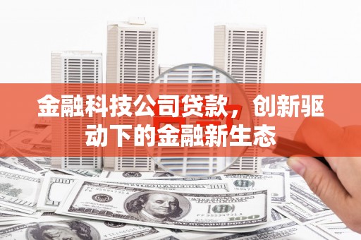 壶关金融科技公司贷款，创新驱动下的金融新生态