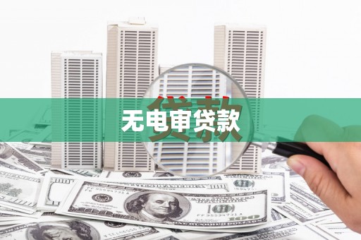 壶关无电审贷款