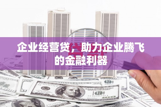 壶关企业经营贷，助力企业腾飞的金融利器