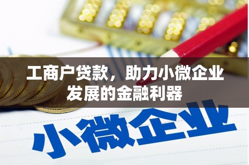 壶关工商户贷款，助力小微企业发展的金融利器