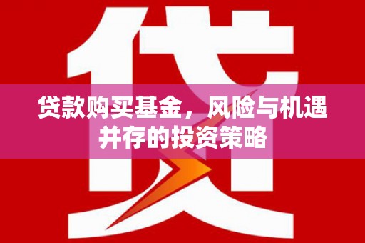 壶关贷款购买基金，风险与机遇并存的投资策略