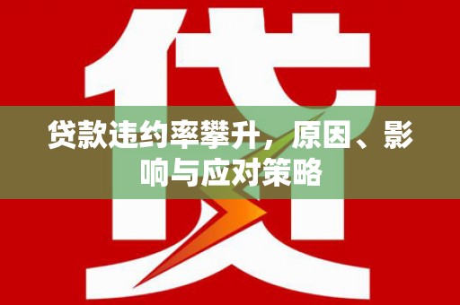 壶关贷款违约率攀升，原因、影响与应对策略