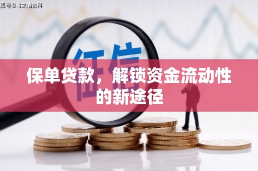 壶关保单贷款，解锁资金流动性的新途径