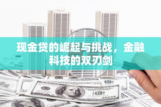 壶关现金贷的崛起与挑战，金融科技的双刃剑
