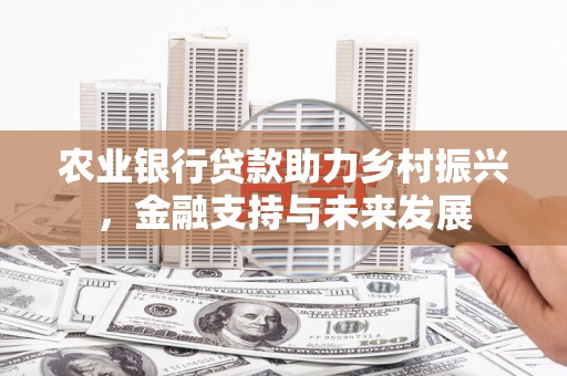 壶关农业银行贷款助力乡村振兴，金融支持与未来发展