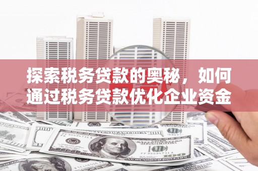 壶关探索税务贷款的奥秘，如何通过税务贷款优化企业资金流