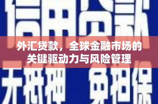 壶关外汇贷款，全球金融市场的关键驱动力与风险管理
