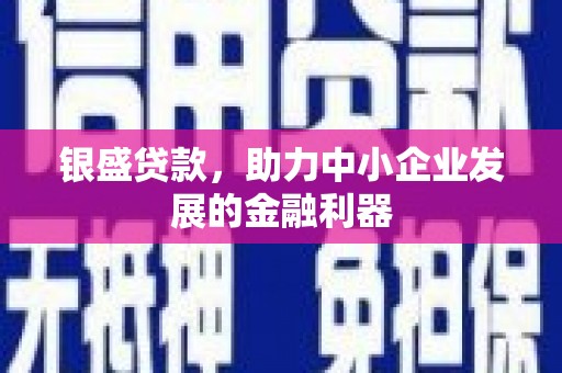 壶关银盛贷款，助力中小企业发展的金融利器