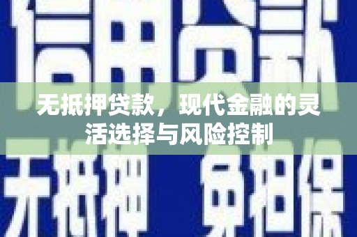 壶关无抵押贷款，现代金融的灵活选择与风险控制