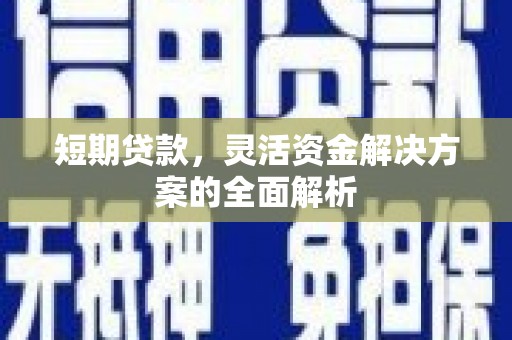 壶关短期贷款，灵活资金解决方案的全面解析
