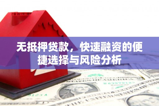 壶关无抵押贷款，快速融资的便捷选择与风险分析
