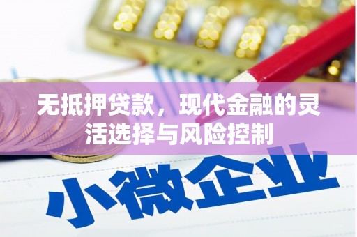 壶关无抵押贷款，现代金融的灵活选择与风险控制