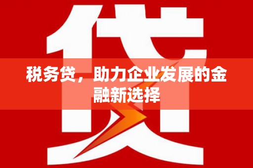 壶关税务贷，助力企业发展的金融新选择