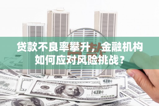 壶关贷款不良率攀升，金融机构如何应对风险挑战？
