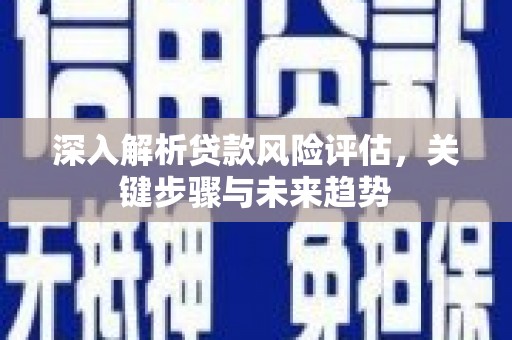 壶关深入解析贷款风险评估，关键步骤与未来趋势