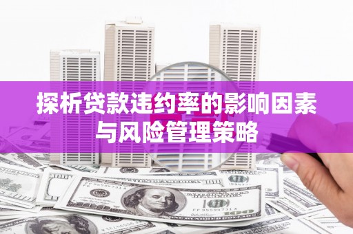 壶关探析贷款违约率的影响因素与风险管理策略