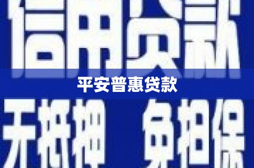 壶关平安普惠贷款