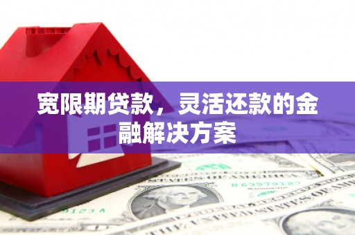 壶关宽限期贷款，灵活还款的金融解决方案