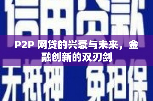 壶关P2P 网贷的兴衰与未来，金融创新的双刃剑