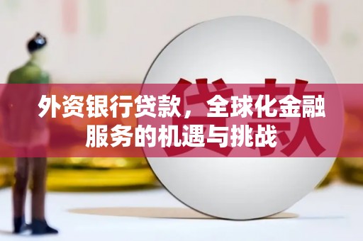 壶关外资银行贷款，全球化金融服务的机遇与挑战