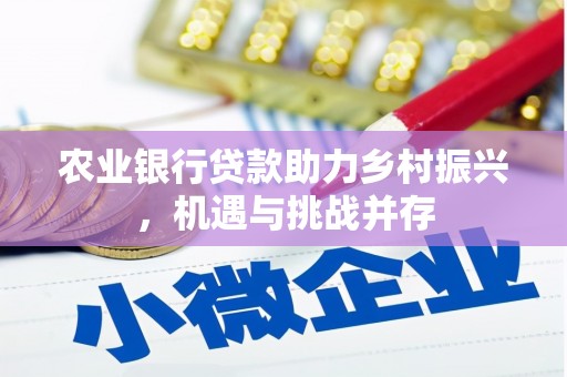 壶关农业银行贷款助力乡村振兴，机遇与挑战并存