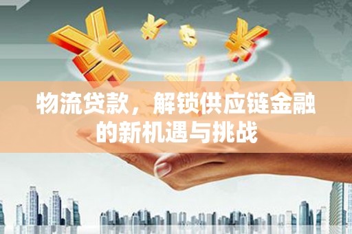 壶关物流贷款，解锁供应链金融的新机遇与挑战