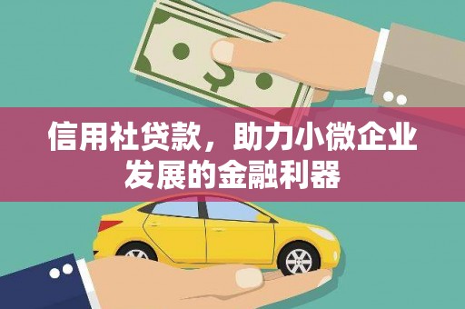 壶关信用社贷款，助力小微企业发展的金融利器